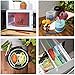 EcoLifeMate Reusable Silicone Food Storage Bags & Scrubber Sponge, Dishwasher Safe, Quart Size (4pack)