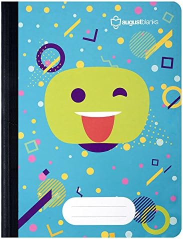 August blanks FSC Approved Social Impact Composition Notebook, Blue, SINGLE (Compostion Blue notebook)