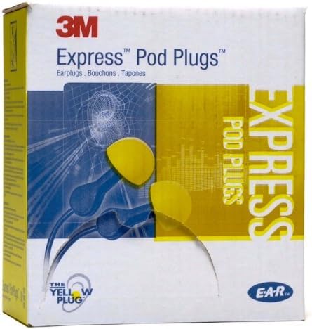 E A R Express Pod Earplugs No Cord 100 Pair/box by Aearo