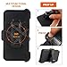 iPhone 7 Plus Case with [Belt Clip] Kickstand & Tempered Glass Screen Protector Heavy Duty [Shockproof] Rugged Armor Hard Cover for Apple iPhone 7 Plus (Black)