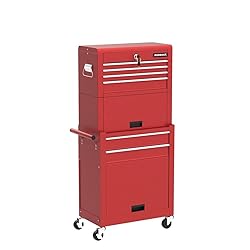 Goplus Tool Chest, 3-in-1 Rolling 6 Drawers Tool