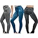 Eastabile Womens' Jeans Printed Slim Denim Jeggings Leggings Stretchy Pencil Pants (S, Blue)