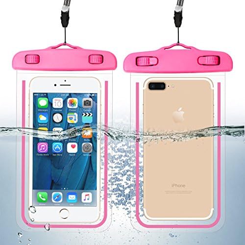 Waterproof Phone Pouch 2 Pack, Universal Cell Phone Waterproof Case for iPhone 12 11 Pro Max X 8 7 Plus, Samsung S21 S20 S10 and More Up to 6.9'' Underwater Dry Bag for Swim Kayak Snorkel Travel