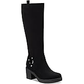 Style & Co. Womens Brettaa Faux Suede Knee-High Boots Black 5 Medium (B,M)