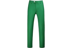 MOGU Mens Dress Pants, Front Flat Fit Casual Pants