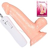 Vibrating Dildo with Suction Cup Base 7 Functions of Vibration Adult Vibrator Sex Toy