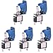 ESUPPORT Car Blue Cover Blue LED Light Rocker Toggle Switch SPST ON OFF Pack of 5