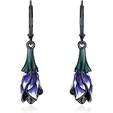 LOOVE Tree of Life/Cat/Turtle/Butterfly/Flower/Celtic/Turquoise/Moonstone Dangle Earrings for Women Sterling Silver Cute Animals Drop Earrings Jewelry Gifts