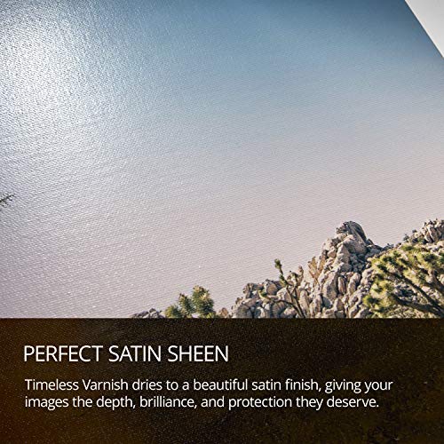 Timeless Archival Print Varnish - 1 Quart, Satin Finish, Highest Quality Canvas Coating, Water Based UV Protection, 100+ Years Certified Archival