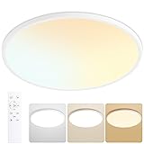 KIWIVIC 24 Inch Flush Mount Ceiling Light with