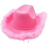Felt Pink Feather Blinking Rhinestone 