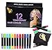 Deluxe Hair Chalk Set For Girls, 10 Washable Colour Brush, Available For Party Hair Dressing, Birthday Gift For Kids