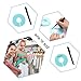 Caydo 64 Pieces 8 Colors Clothing Size Dividers Round Hangers Closet Dividers, Size Series XXS to XXXL and Blank with Marker Pen