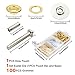 Outgeek Grommet Kit 1/2 inch, 100 Sets Metal Eyelets Ring Grommet Setting Tool Kit with 3PCS Setting Tools for Tarp Tent Canopy Awning Folder Covers Canvas Repairs （1/2 Inch Inside Diameter）