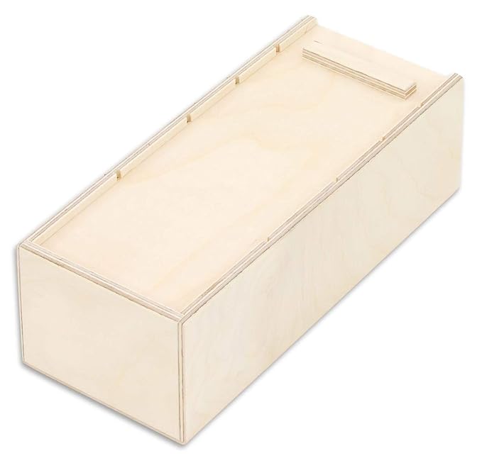 Unbekannt Lernkarteibox aus Holz für Lernkarteikarten DIN A8 - Karteikarten-Box Lern-Karteikasten Vokabeln Lernen