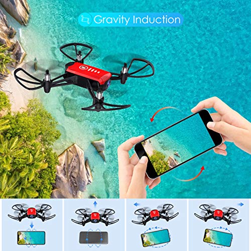 SANROCK H818 Mini Drones for Kids, RC Quadcopter with Camera, Support Altitude Hold, Route Mode