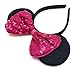 Sequin Hair Bows Headbands Mouse Ears Costume Party: M8 (SQ-Pink2)