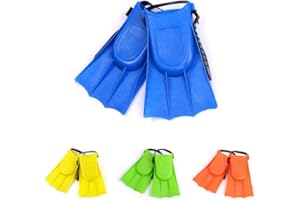 HEAVYSEVEN Kids Children Junior Swimming Flippers Fins Swim Diving Snorkeling Adjustable Flippers Fins