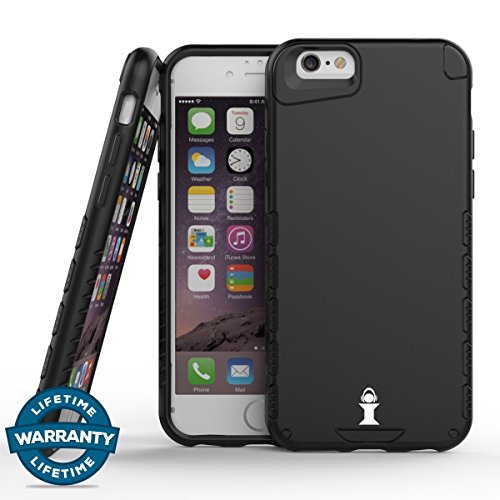 iPhone 6/6S Case, iDefender LITE-ARMOR Heavy Duty Shockproof Series Case for iPhone 6/6S (4.7.") Compatible with all US Carriers (Black)