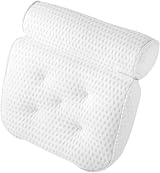 AIBAOBAO Bath Pillow for Head Neck Shoulder 4D Air Mesh 7 Suction Cups Hot Tub view 9