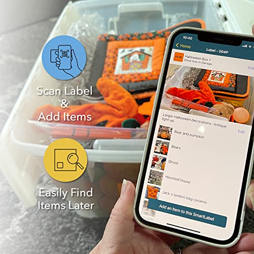 QR Code Smart Labels Color Coded Scannable Stickers for Storage Bins