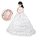 WayIn® Gorgeous Handmade Wedding Dress Made to Fit the Barbie Doll White