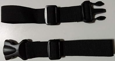 Amazon Co Jp チェストストラップ ずれ落ちストッパー フロントストラップ ブラック スポーツ アウトドア