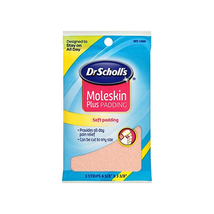 Dr. Scholl's Moleskin Plus, 3 Count (Pack of 6)