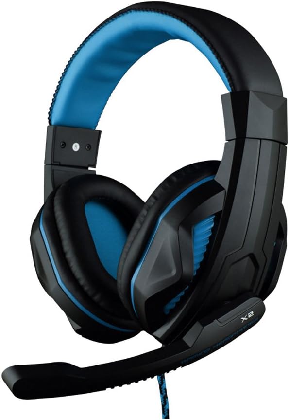 OVANN X2 3.5mm Stereo Gaming Over-Ear Headphone Headset Headband With Noise Cancelling , Volume Control , Flexible Microphone, Professional Music and Gaming Headset for Online Gaming, PC Computer Game ,Desktop PCs, Laptops, Tablets