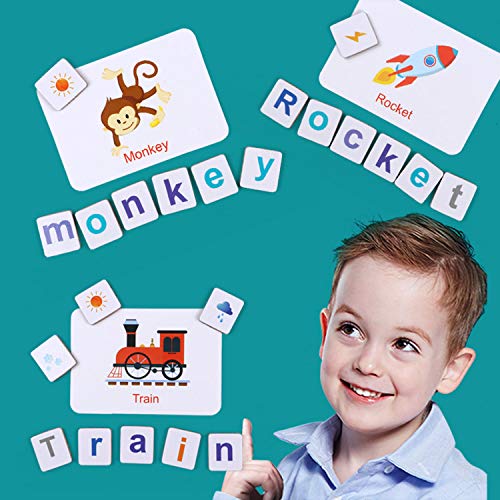 Lewo Letters and Numbers Wooden Alphabet ABC Fridge