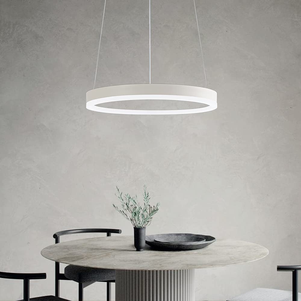 STARRYOL Modern Pendant Light LED Pendant Light Adjustable White 20 W for Living Room Dining Room Bedroom — image 1