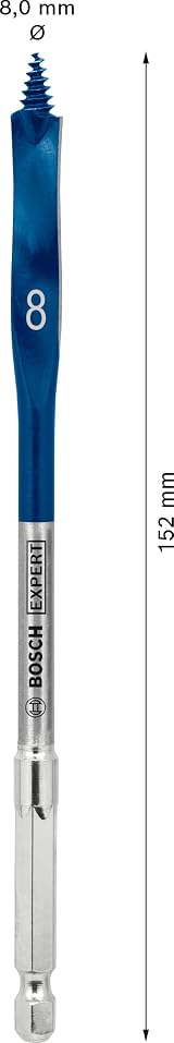Bosch EXPERT Self Cut Speed Spade Drill Bit 8 mm Hex 152 mm view 3