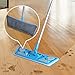 MR.SIGA Microfiber Flat Mop - Pad Size 43 x 21cm, 1 Free Microfiber Refill and 6 Free Dry Wipes Included
