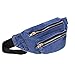 Men Women Jeans Fanny Pack - Lingae Casual Hiking Running Travel Sport Wasit Bags (Dark Blue)