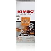 Kimbo Espresso Crema Intensa | Whole Bean Coffee | Medium Dark Roast, Intensity 11/13 | Roasted, Blended and Made in Italy | 