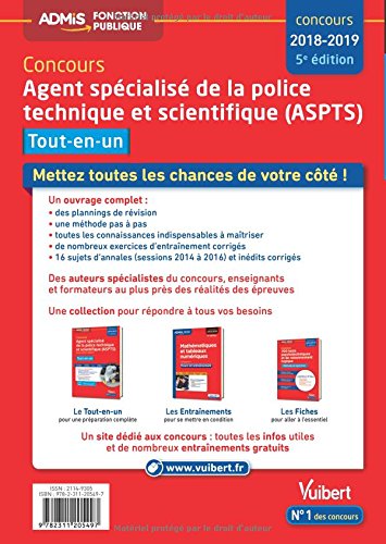 Amazonfr Concours Agent Spécialisé De La Police Technique - 