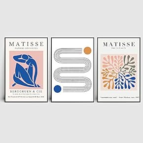 signwin 3 Piece Framed Canvas Wall Art Blue...