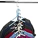 Mishen Magical Space- Saving Chrome Hangers Hook Rack Clothing Organiser, Save Space for Wardrobe, Stainless Steel - Set of 6