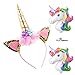 Daisyformals Unicorn Rainbow Tutu Skirt (8 Pack) for Little Girls Dress Up with Unicorn Headband and Wings