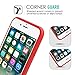 For iPhone 7 Case - MoKo Slim Fit Shockproof Liquid Silicone Gel Rubber Protective Case Soft Touch Back Cover for Apple iPhone 7 2016, RED