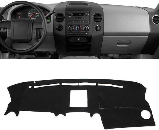 Amazon Gzyf 自動車 ダッシュボードマット カバー インパネマット サンシェード ひび割れ対策 専用設計 フォード F150 04 08 黒 ダッシュボードマット 車 バイク