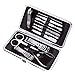 Manicure Kit Nail Clippers Scissors Set Professional Stainless Steel 12 in 1 Pedicure Grooming Kits with for Women Men Nail SPA