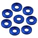 Hobbypark 40-Pack Multicolour M2.5 / M3 Screws Washer Bolts Washers Cap Head Pan Head Aluminum Anodized Hardware CNC (Navy Blue, M3)