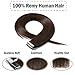 16 Inch Tape in Hair Extensions Remy Human Hair #04 Medium Brown Long Straight Hair Seamless Skin Weft Invisible Double Sided Tape 20pc/pack 50g +10 Free Tape Bonds