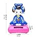 Solar Powered Bobblehead Toy Figure Nohohon, Japanese Kimono Maiko Geisha - Blue