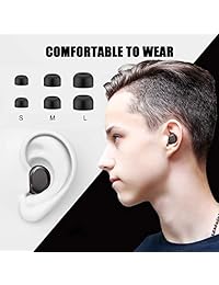 Auriculares inalámbricos Bluetooth 5.0 TWS con control táctil inalámbrico para deporte, 3000 mAh, con 100 horas de tiempo de reproducción, IPX6, impermeables, sonido estéreo 3D, auriculares inalámbricos