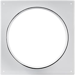 White Duct Connector Flange - 10 Inch Ducting