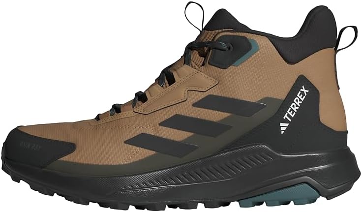 Homme Terrex Anylander Mid Rain.Rdy Hiking Shoes, Cardboard/Core Black/Shadow Olive, 44 EU — photo 1 sur 8