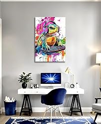 Large Sea turtle Canvas Art Wall Decor Framed Funny