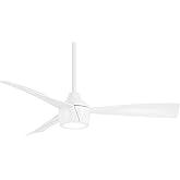 MINKA-AIRE Skinnie 44" Outdoor LED Ceiling Fan F625L-WHF - Flat White